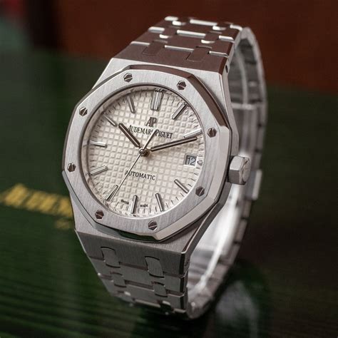 audemars piguet royal oak gold white face|audemars piguet royal oak selfwinding.